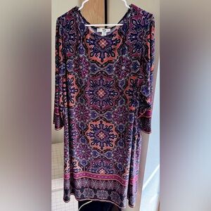 NWOT Wisp Multicolor Patterned Elegant Dress